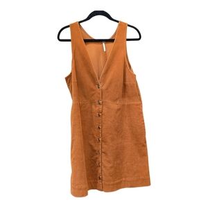 Freepeople Women's Button-Front Corduroy Dress